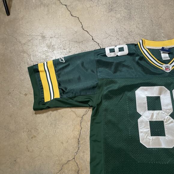 Jermichael Finley #88 GREEN BAY PACKERS Mens Sz 50 NFL Sewn On-Field Reebok Jrsy - Picture 6 of 8